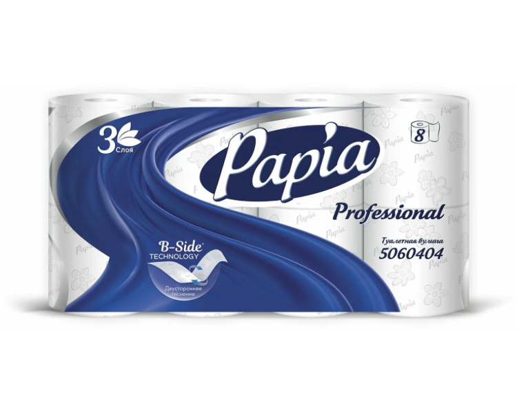 5060404 ТБумага Papia Professional 3сл. 8рул.