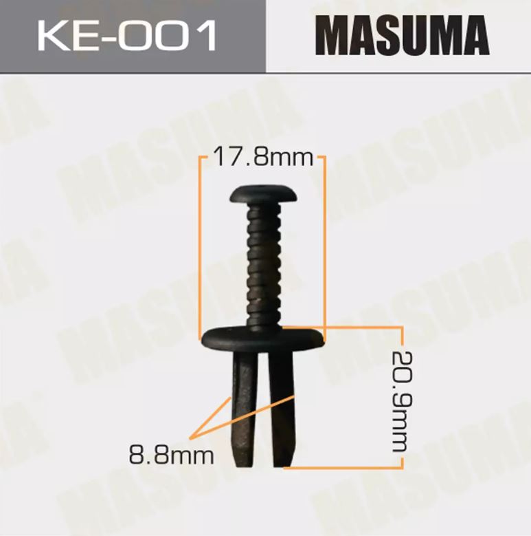 KE-001 Клипса крепежная  Masuma