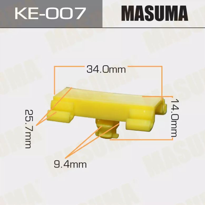 KE-007 Клипса автомобильная  MASUMA