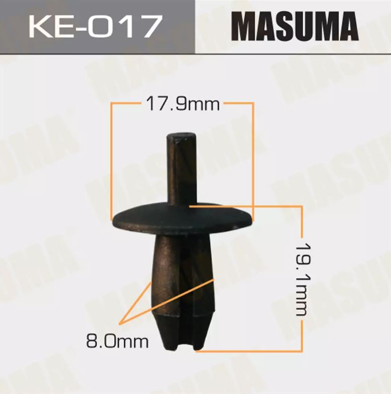 KE-017 Клипса крепежная  Masuma