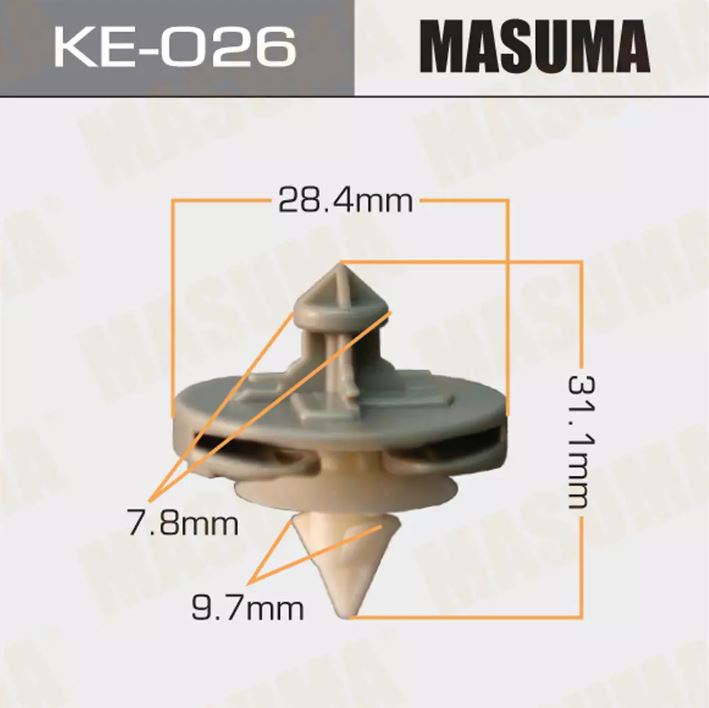 KE-026 Клипса крепежная  Masuma