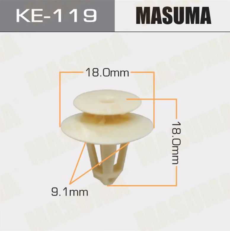 KE-119 Клипса автомобильная  MASUMA