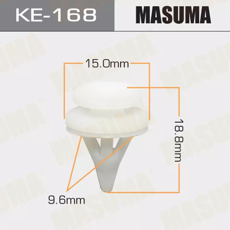 KE-168 Клипса крепежная  Masuma