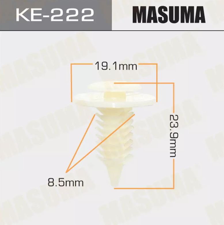 KE-222 Клипса крепежная  Masuma