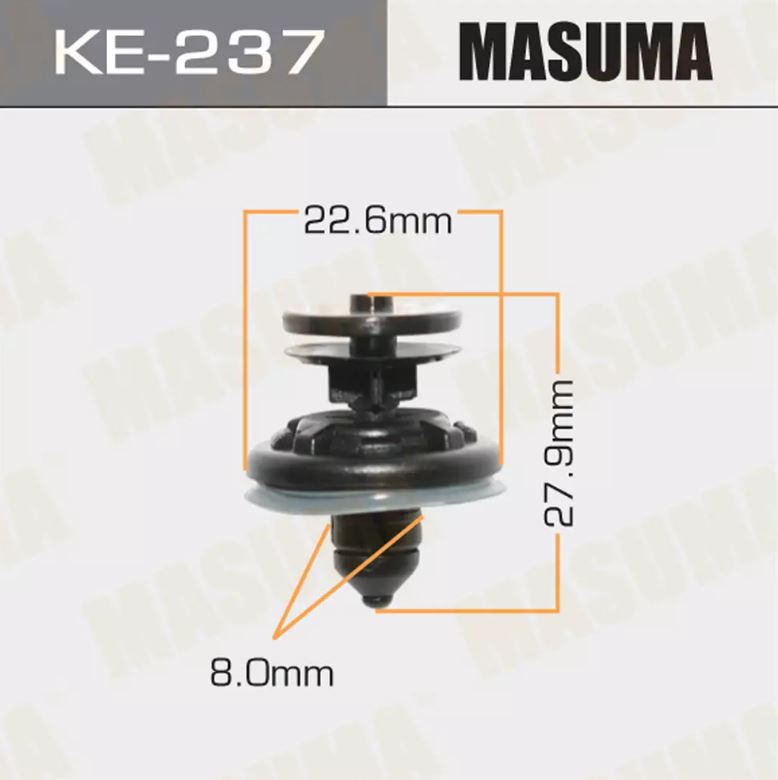 KE-237 Клипса крепежная  Masuma