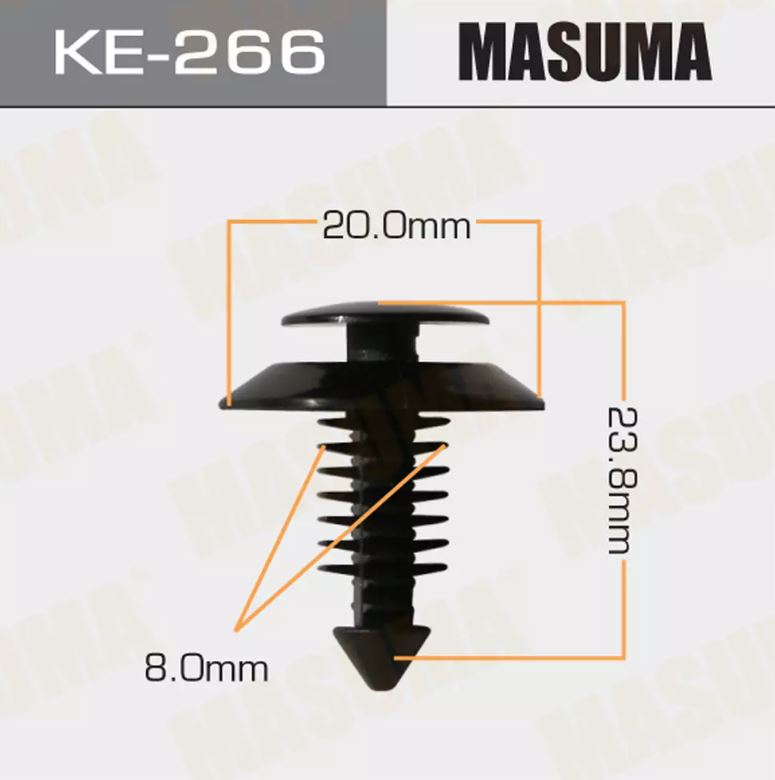 KE-266 Клипса крепежная  Masuma