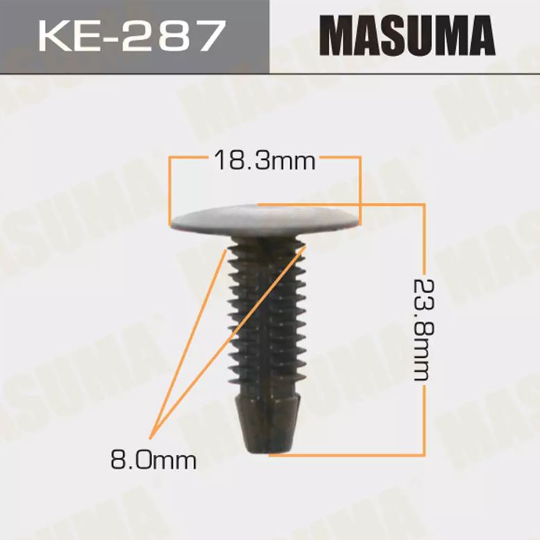 KE-287 Клипса крепежная  Masuma