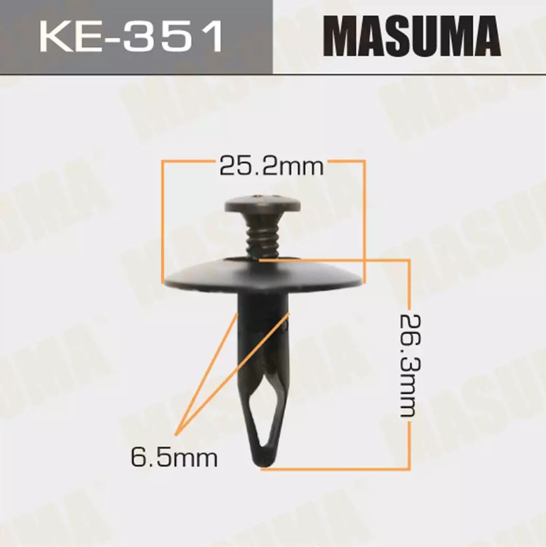 KE-351 Клипса крепежная  Masuma