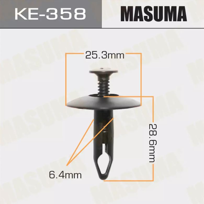 KE-358 Клипса крепежная  Masuma