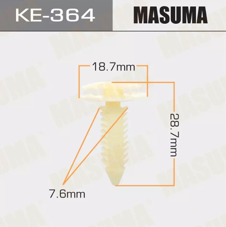 KE-364 Клипса крепежная  Masuma