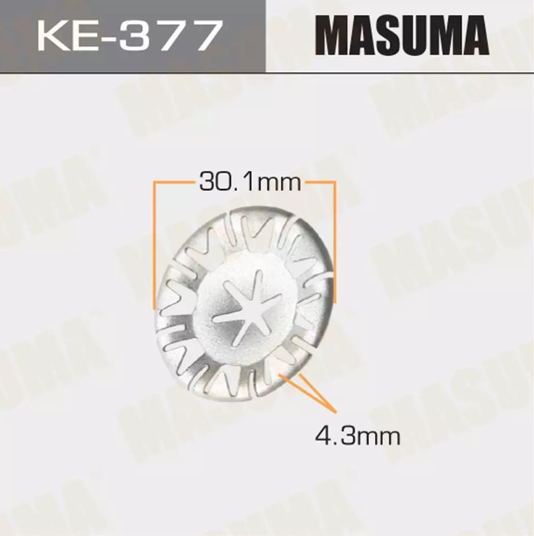 KE-377 Клипса крепежная  Masuma