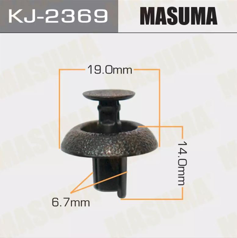 KJ-2369 Клипса крепежная  Masuma