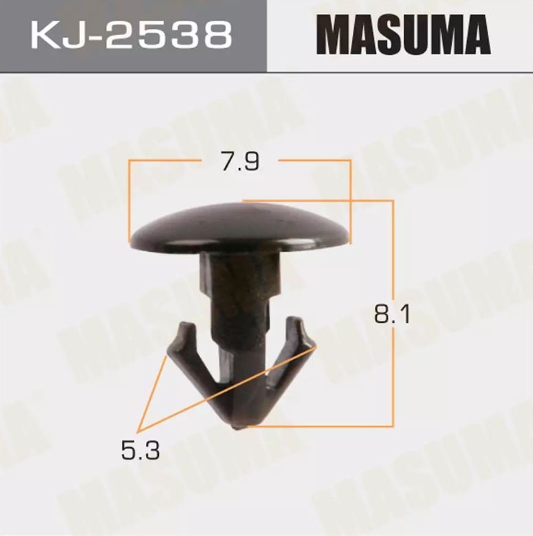 KJ-2538 Клипса крепежная Masuma