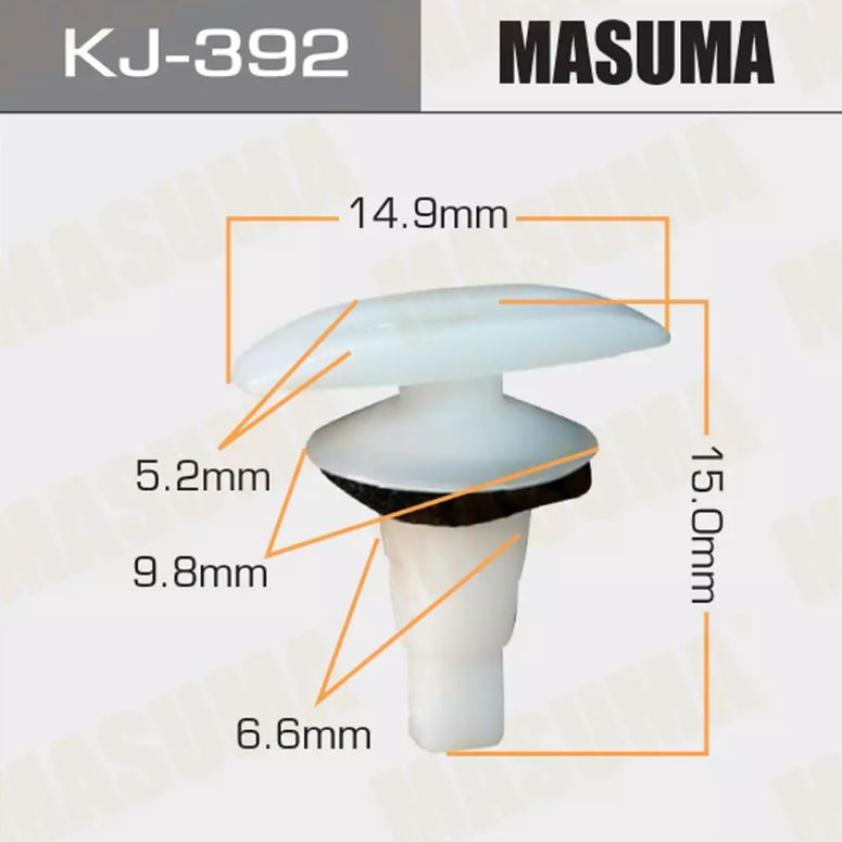 KJ-392 Клипса крепежная  Masuma