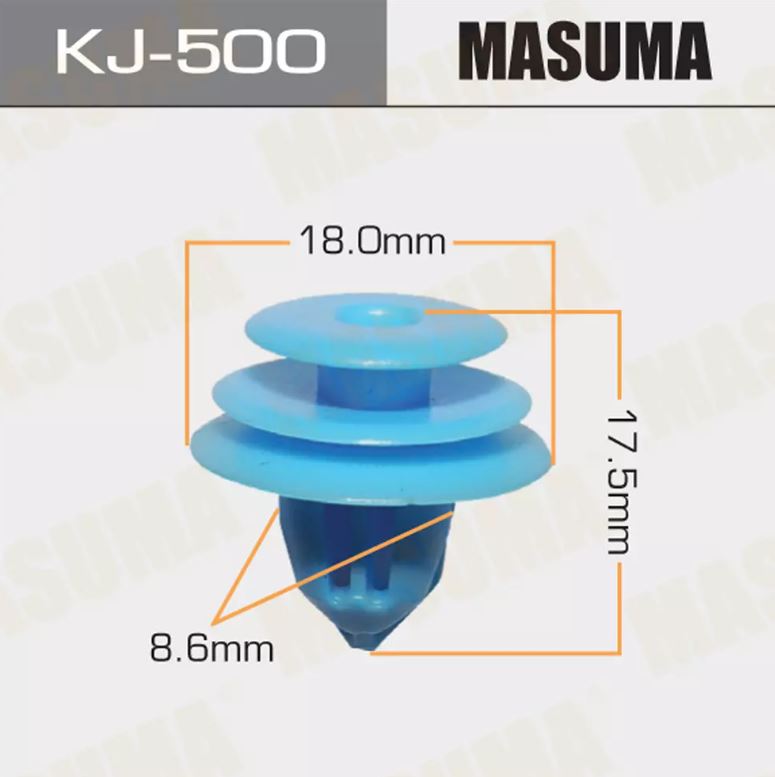 KJ-500 Клипса крепежная  Masuma