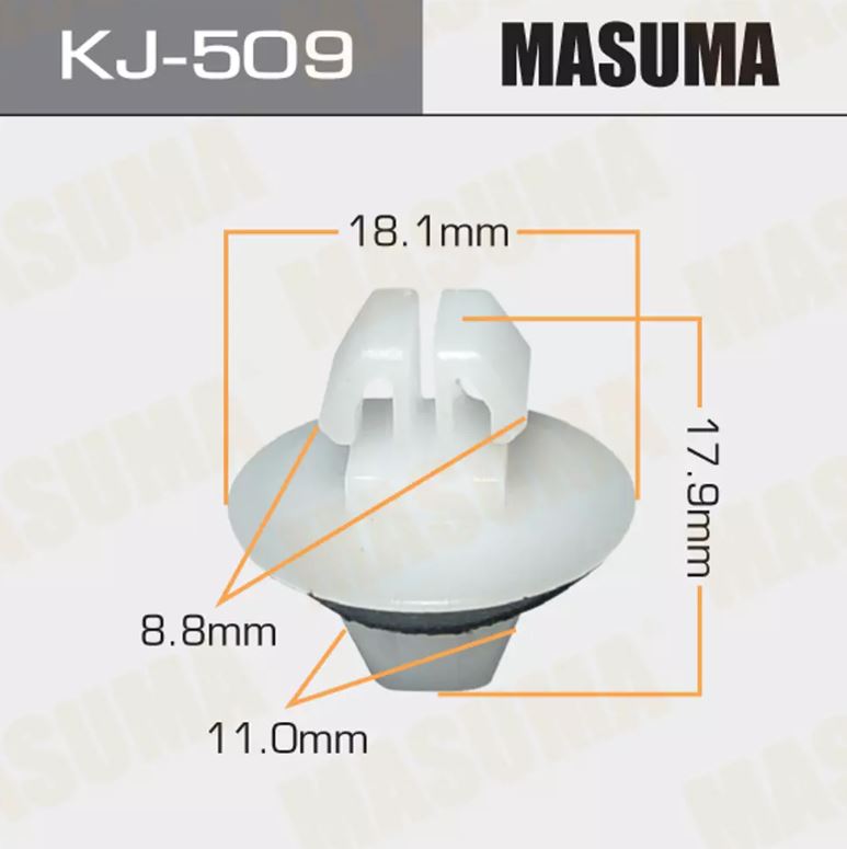 KJ-509 Клипса крепежная  Masuma