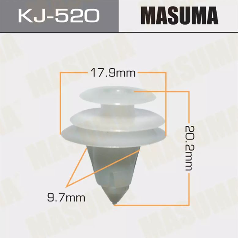 KJ-520 Клипса крепежная  Masuma