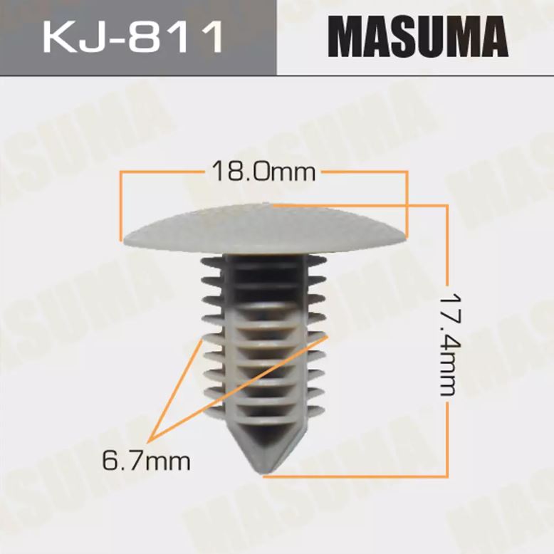 KJ-811 Клипса крепежная  Masuma