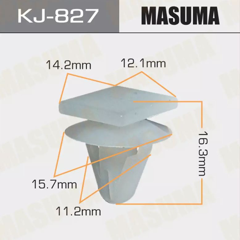 KJ-827 Клипса крепежная  Masuma